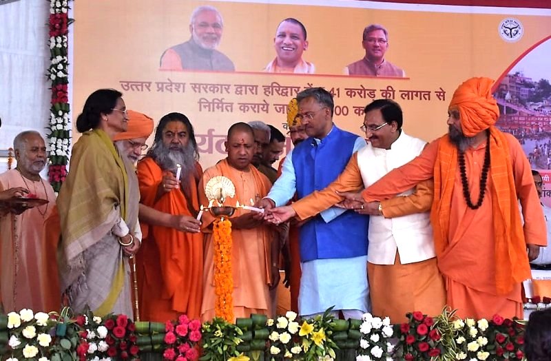 UPCM और UKCM ने हरिद्वार में UP सरकार के पर्यटक आवास गृह का शिलान्यास व भूमि पूजन किया