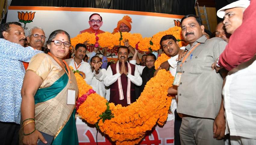 UP_Dy_CM केशव प्रसाद मौर्य का 'दर्जी समाज' स्वागत करते हुए