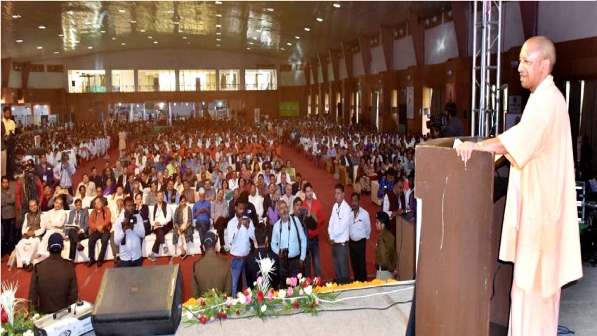 UPCM हरिद्वार में ‘ज्ञानकुम्भ 2018’ समापन कार्यक्रम को सम्बोधित करते हुए