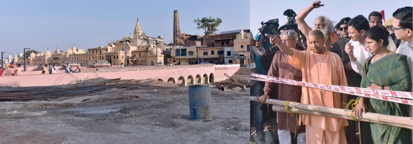 UPCM विकास कार्यों का निरीक्षण करते हुए